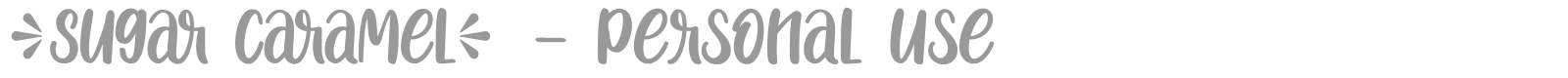 Sugar Caramel font preview